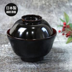 越前塗 ひさご雑煮椀 日月 朱 漆器 お雑煮用 お雑煮 お椀 迎春 お正月