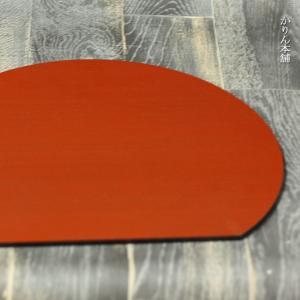 リバーシブル敷き膳 半月ランチョンマット ヘギ目両面プレート 39.5×35cm 日本製  国産 お盆 雑貨 キッチン