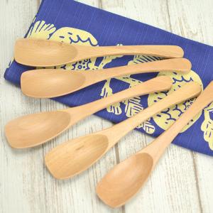 木製 スープスプーン 5本セット メール便対応 すぷーん 木 和食器