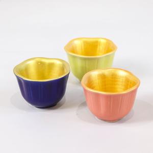 小鉢 ガラス 硝子金彩珍味入 切立 変形 全2種 美しい 皿 洋食器 和食器