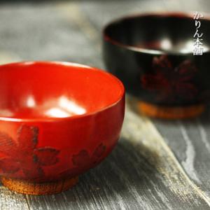 お椀 木製 汁椀 ミニ丼 大 赤 黒 5客セット set まとめ買い おしゃれ