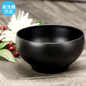 お椀 汁椀 日本製 食洗機対応 電子レンジ対応 会津塗 丸味椀 赤 : 曲げ