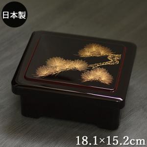 うな重 鰻丼 食器 売れ筋 A 隅丸光月丼重 溜パール松内朱（重箱 幅16.7