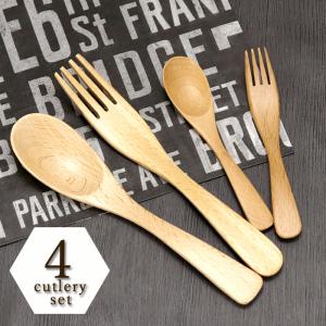 ステンレス製 カトラリー 4点 ギフトボックス セット 箱入り