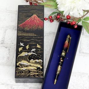 ボールペン ギフト ペンケース付き 漆芸ボールペン 桜 国内加工 箱入り