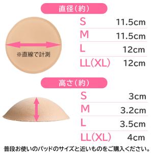 ブラパッド カップ パット 薄手 丸 円形 自...の詳細画像4