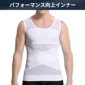 メンズ 加圧タンクトップ 加圧インナー 筋トレ...の詳細画像3