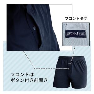 メンズ トランクス 綿100% コットン ニッ...の詳細画像2