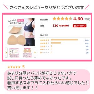 ブラパッド カップ パット 薄手 三角 自然 ...の詳細画像1