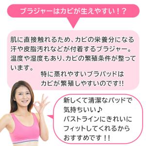 ブラパッド カップ パット 薄手 三角 自然 ...の詳細画像3