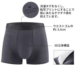 メンズ ボクサーパンツ 前閉じ 立体構造 通気...の詳細画像3
