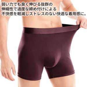 メンズ ボクサーパンツ 前閉じ 立体構造 通気...の詳細画像4