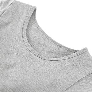 ブラトップ 半袖 レディース カップ付き 綿混...の詳細画像3