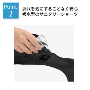 吸収型サニタリーショーツ 吸水ショーツ サニタ...の詳細画像2