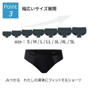 吸収型サニタリーショーツ 吸水ショーツ サニタ...の詳細画像4