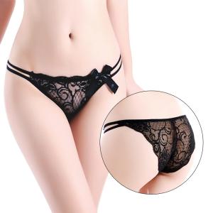 花柄 レース シースルー サイドストリング ハ...の詳細画像2