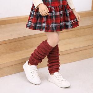 レッグウォーマー 子供用 ロング アクリル混 ...の詳細画像2