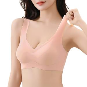 シームレスブラ ノンワイヤーブラ 無縫製 ナイ...の詳細画像3