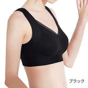 ノンワイヤーブラ シームレス 調節ホック付き ...の詳細画像2