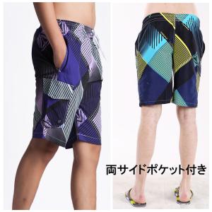 メンズ 水着 サーフパンツ インナー付き 水陸...の詳細画像2