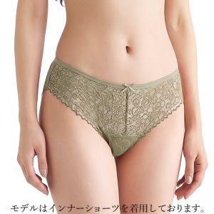 ブラジリアン ショーツ レディース 透ける レ...の詳細画像2