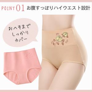 ショーツ パンツ レディース 深履き ハイウエ...の詳細画像5