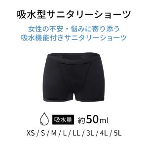 サニタリーショーツ 吸収型 ボクサーパンツ 綿...の詳細画像1