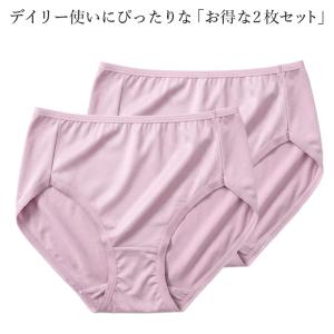レディースショーツ 二枚組 深ばき すっぽり ...の詳細画像3