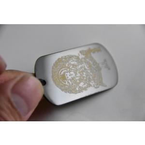 ステンレスお守りネックレス 孔雀明王 ドッグタ...の詳細画像5