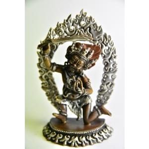 佐野千恵子 「 祝ふくろう 」 油絵 ・ 油彩画 SM ( サムホール