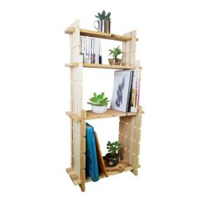 【木の組立家具・組手什ｋｕｄｅｊｕ】３段ラック