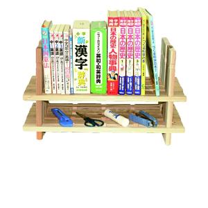 木の組立家具・組手什kudeju】二段ブックスタンド : 賀露おやじ