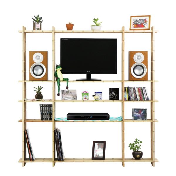 【木の組立家具・組手什ｋｕｄｅｊｕ】テレビ台