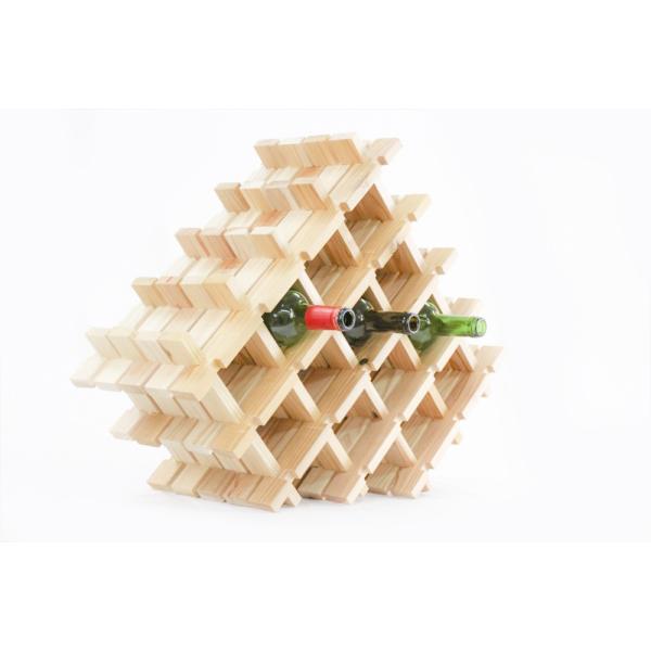 【木の組立家具・組手什ｋｕｄｅｊｕ】ワインラック