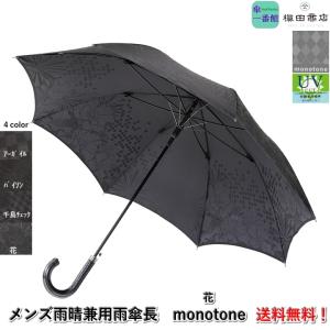 日本製【Tie】先染め織物高級傘 65cmメンズ雨傘 PlainStripe Navy 長傘