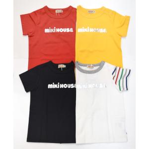 【好評につき再入荷！】セール ミキハウス mikihouse ロゴ半袖Tシャツ 80-140cm