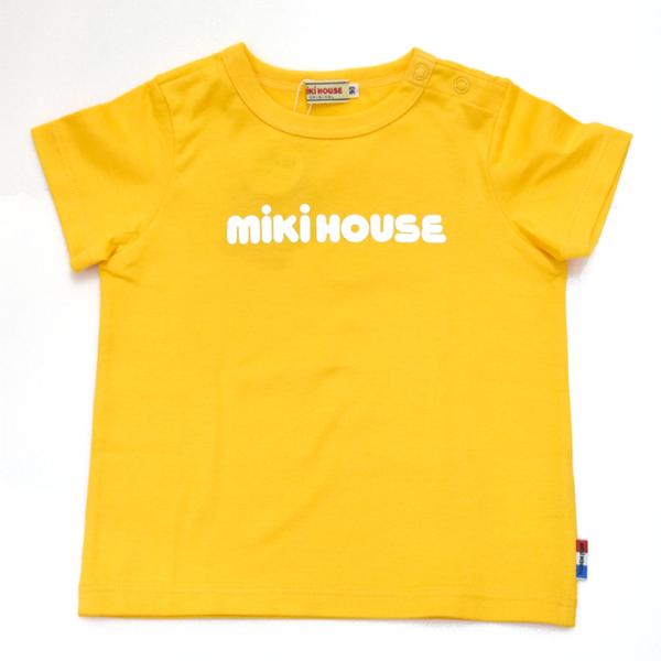 再入荷！セール ミキハウス mikihouse ロゴ半袖Tシャツ 80-140cm