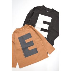 アーチ&ライン CANVAS"E" L/S TEE M(110-120cm) キャメル ARCH&LINE｜kasaman