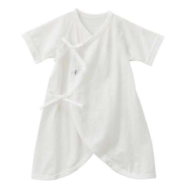 ミキハウスベビー【夏向き】 天竺コンビ肌着 白 50cm 60cm 40-2374-956 ピュアベ...
