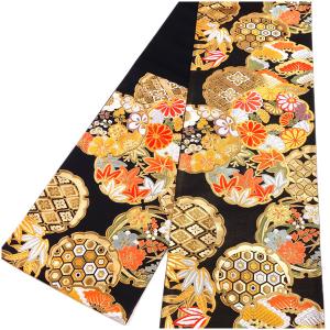 NISHIORI 西陣 帯 袋帯【ブルー シルバー 花菱】 西陣織 お仕立て