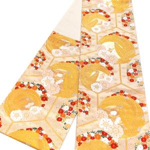 Prices down4）礼装 袋帯「黒色 七宝華芳文」訪問着、色留袖、付け下げ