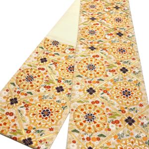 Prices down4）礼装 袋帯「黒色 七宝華芳文」訪問着、色留袖、付け下げ