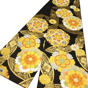 絲屋善創 袋帯 振袖用 仕立て付き 黒×金 正絹 松竹梅 新品 購入 販売
