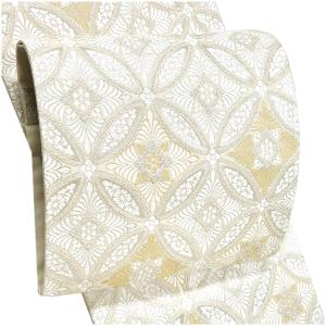 大光 袋帯 フォーマル 仕立て上がり 白 シルバー ベージュ 西陣織 礼装