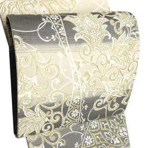 となみ織物 袋帯 水色 仕立て付き 九百佐賀錦 フォーマル 礼装用 松