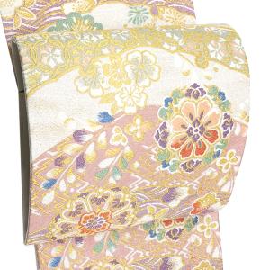 袋帯 シルバー 銀色 志都香 正絹 仕立て付き 帯 フォーマル お茶会