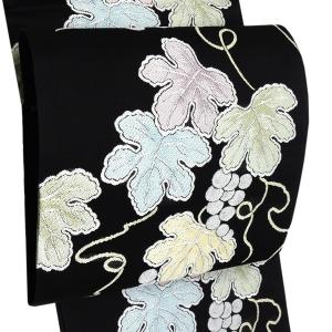 袋帯 夏物 西陣織 正絹 まいづる 夏 楽文紗 薄紫 緑 引箔 高級