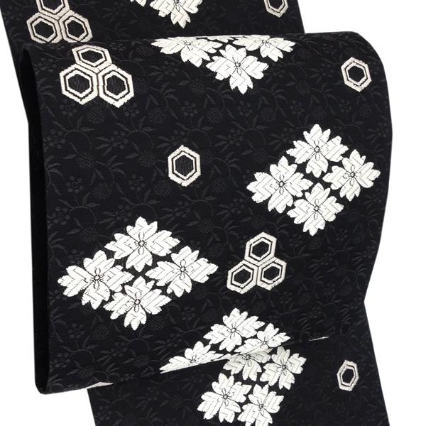 15%クーポンあり 都（みやこ）夏袋帯 黒 仕立て付き フォーマル 夏 袋帯 紗袋帯 夏袋帯 礼装用...