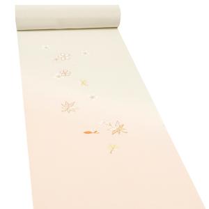 15%クーポンあり 工芸キモノ野口 刺繍 付下訪問着 販売 仕立て付き 薄