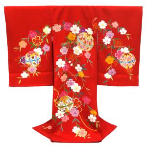 20%OFFセール 産着 女の子 お宮参り 赤 着物 初着 のしめ 新品 購入